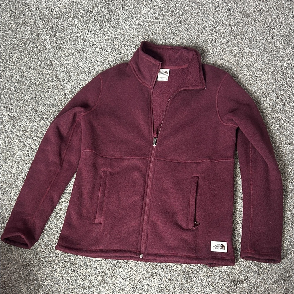 The North Face Maroon Fleece Jacket